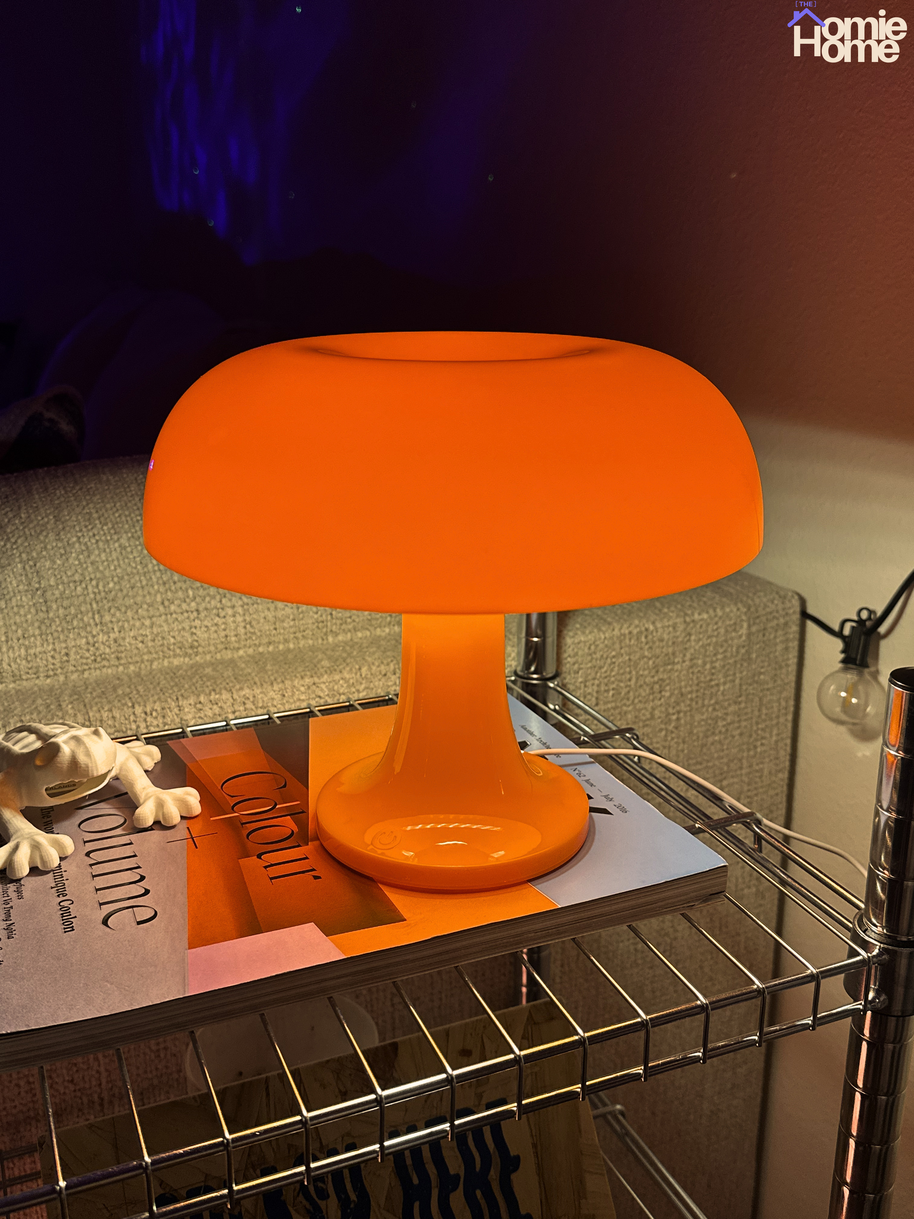 Orange Mushroom Lamp