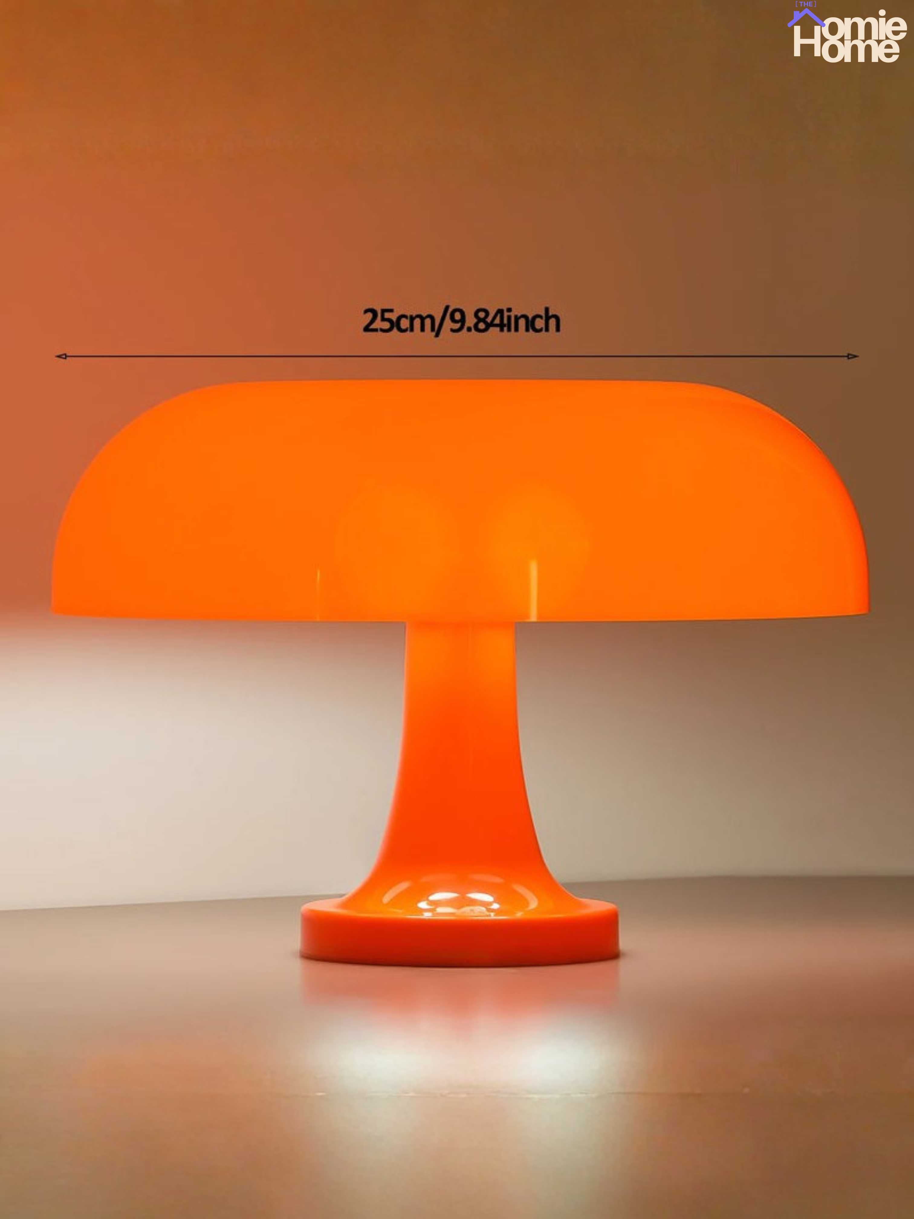 Orange Mushroom Lamp